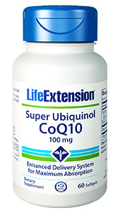 Super Ubiquinol CoQ10 from Life Extension provides the body with 100 mg of the most bioactive form of CoQ10 and protects the body from damaging effects of free radicals..